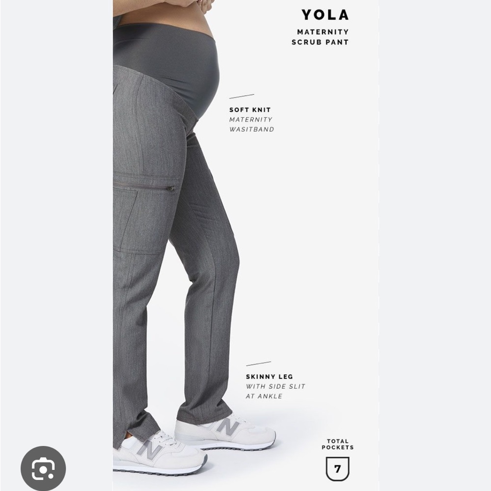 Yola Maternity Skinny Scrub Pants